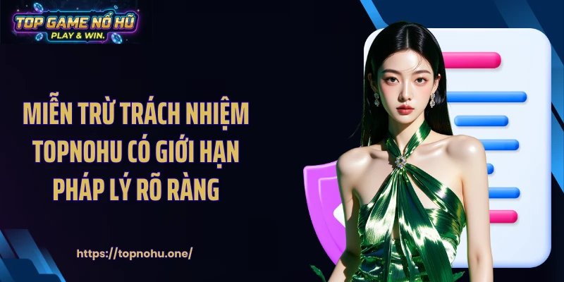 Miễn trừ trách nhiệm Topnohu có giới hạn pháp lý rõ ràng